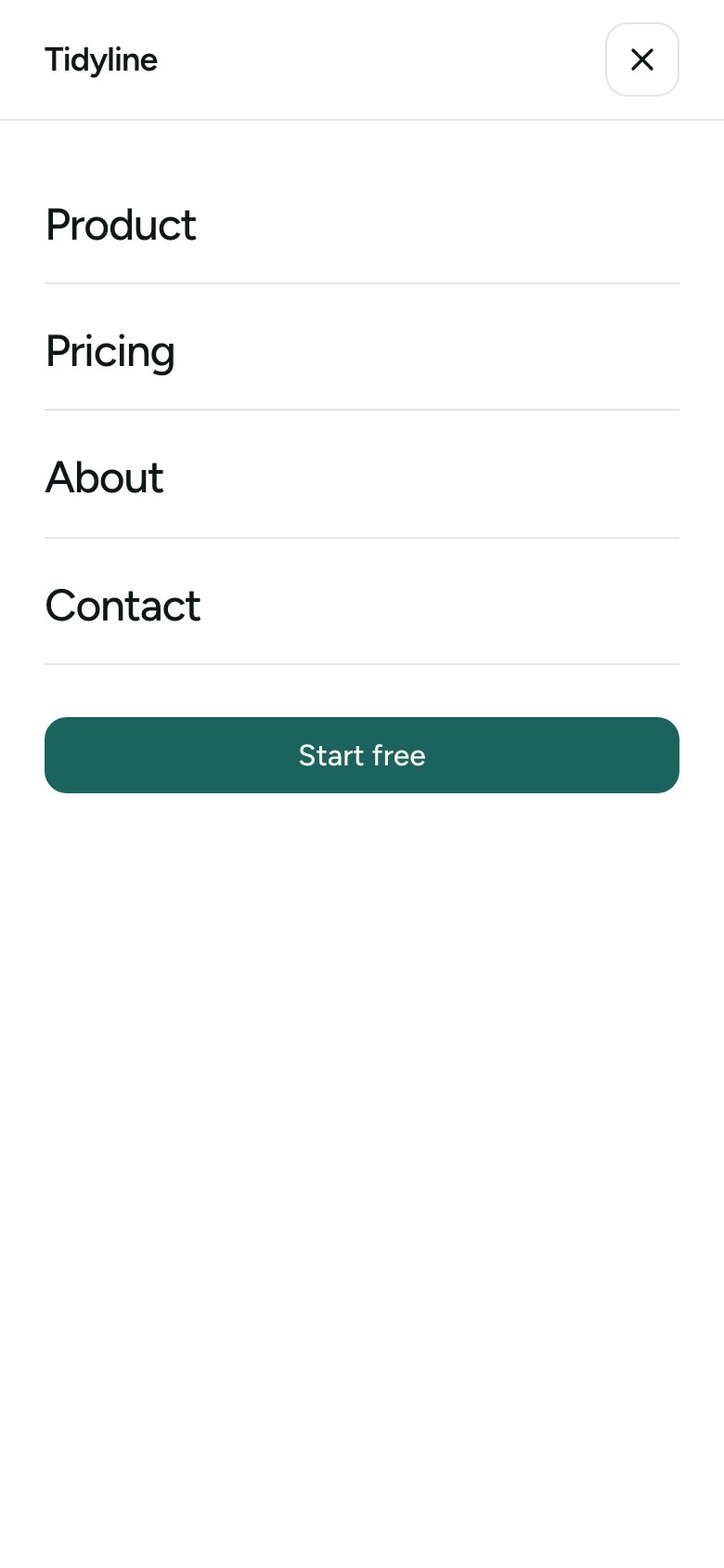 Phone menu